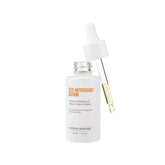 Lightweight Hudson C15 Vitamin C serum applied on skin for glow, even tone, and anti-aging care.