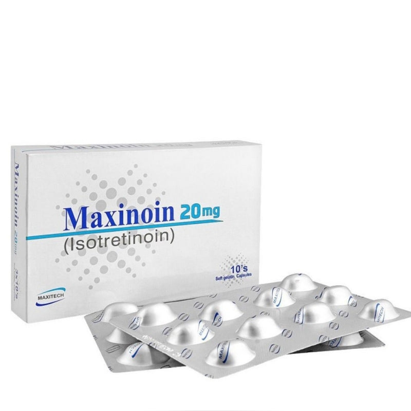 Maxinoin 20mg Isotretinoin Capsules (10’s) – Rx Acne Treatment