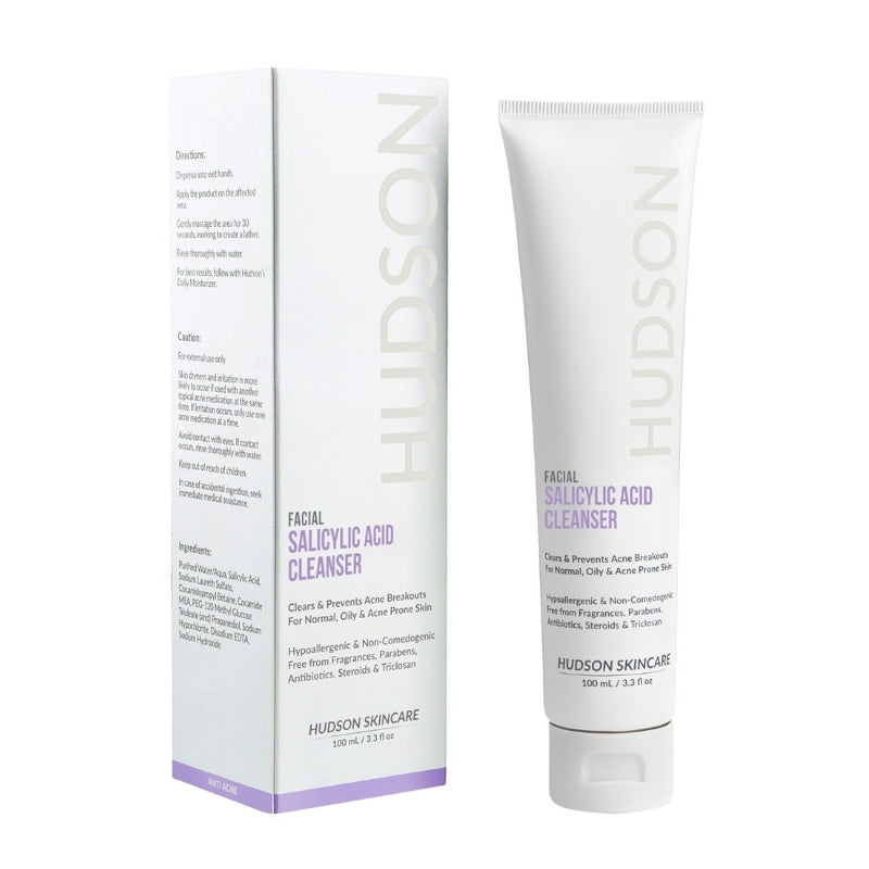 Hudson salicylic acid face wash for acne prone skin