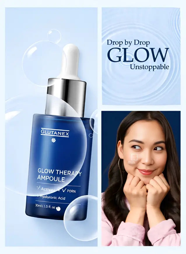 buy glutanex glow therapy ampoule serum for glowing skin hyaluronic acid skincare pakistan