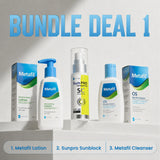 Bundle Deal 1 Metafil Moisturising Lotion SunPRO SC 
SPF 40 Sunblock Metafil OS Oily Skin Cleanser complete 
skincare routine bundle Pakistan Rs 6600 TAC Store