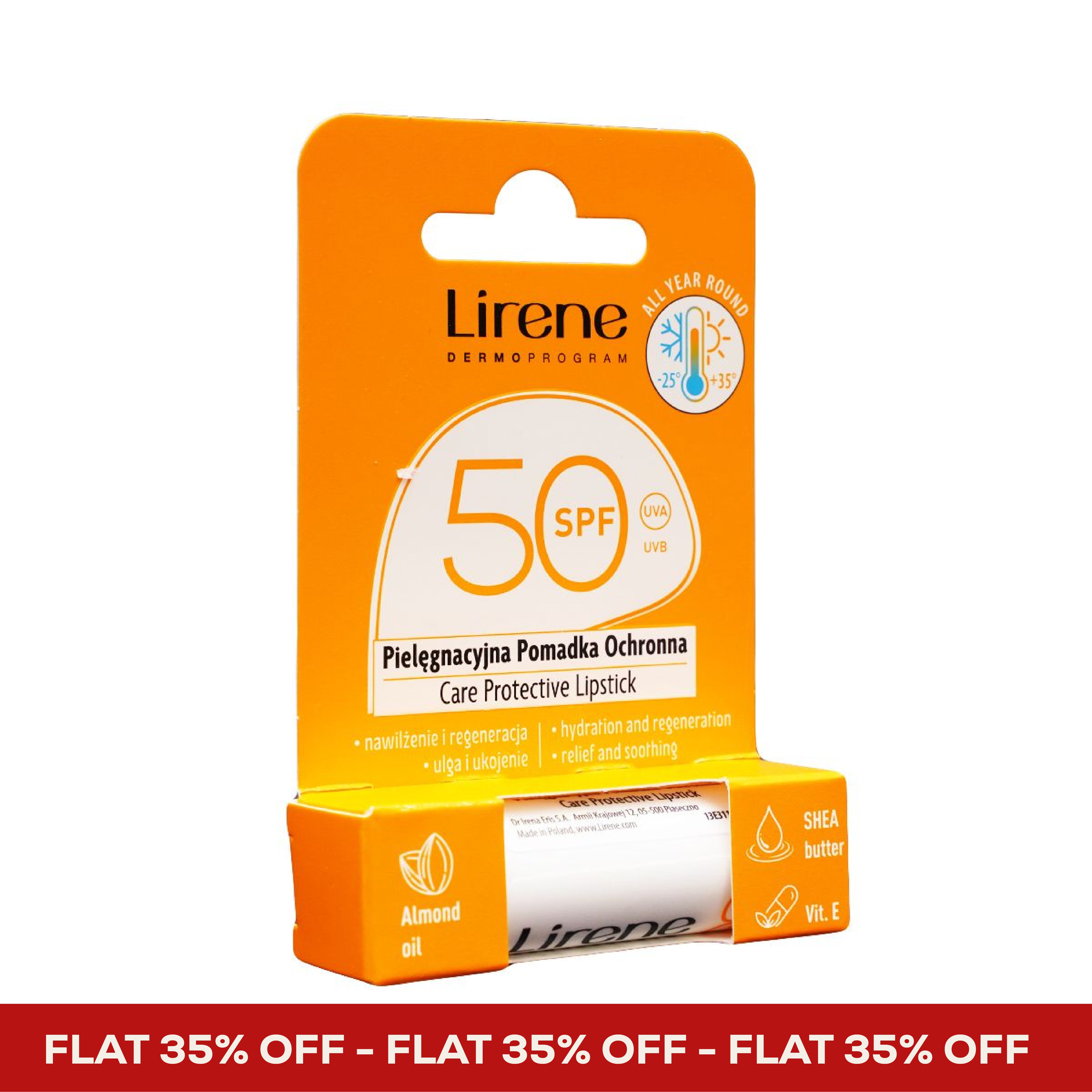 Lirene SPF 50 lip balm price in Pakistan at TAC Store