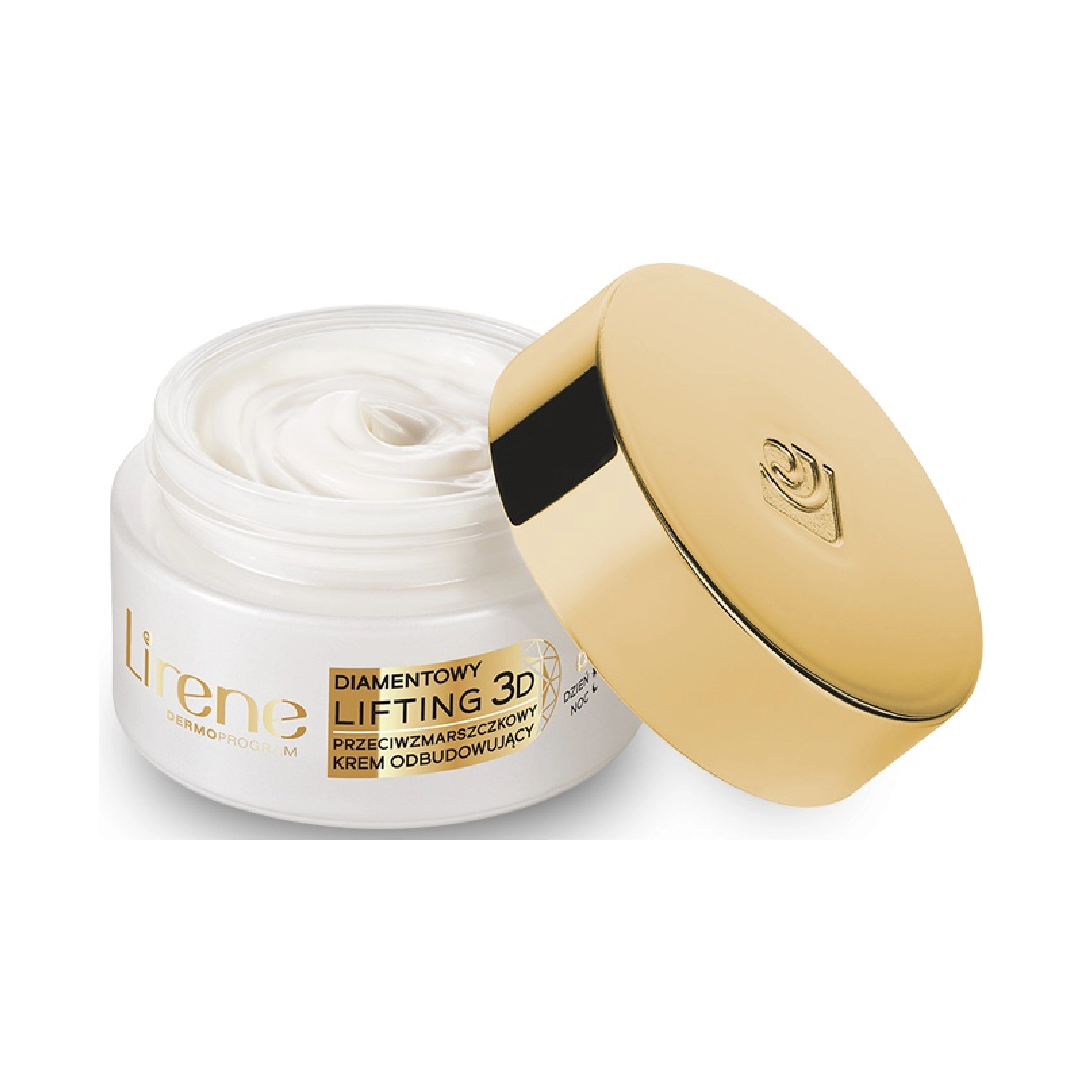 Lirene anti-wrinkle cream for mature skin 70+ with gold lid