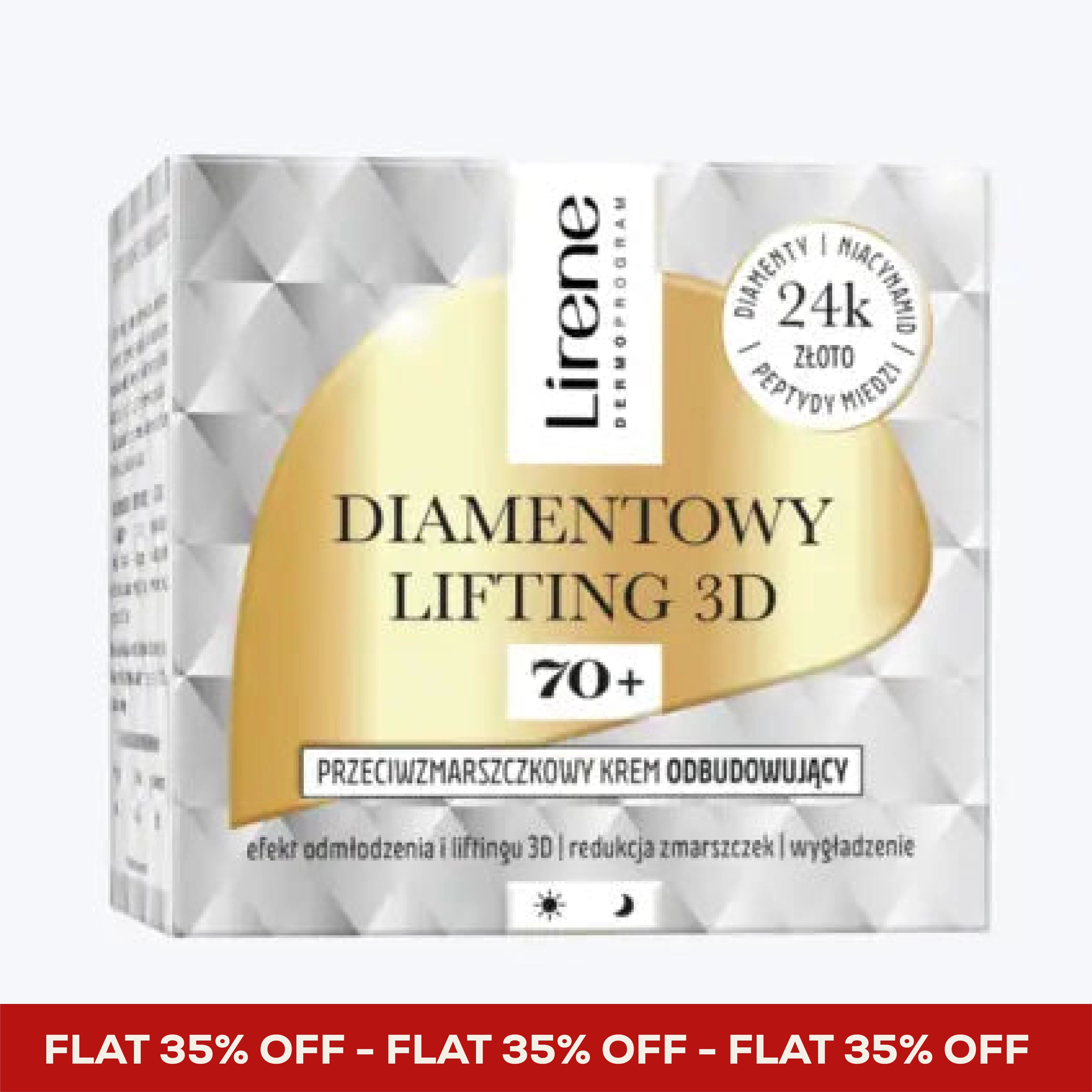 Lirene Diamond Lifting 70+ cream price in Pakistan at TAC Store