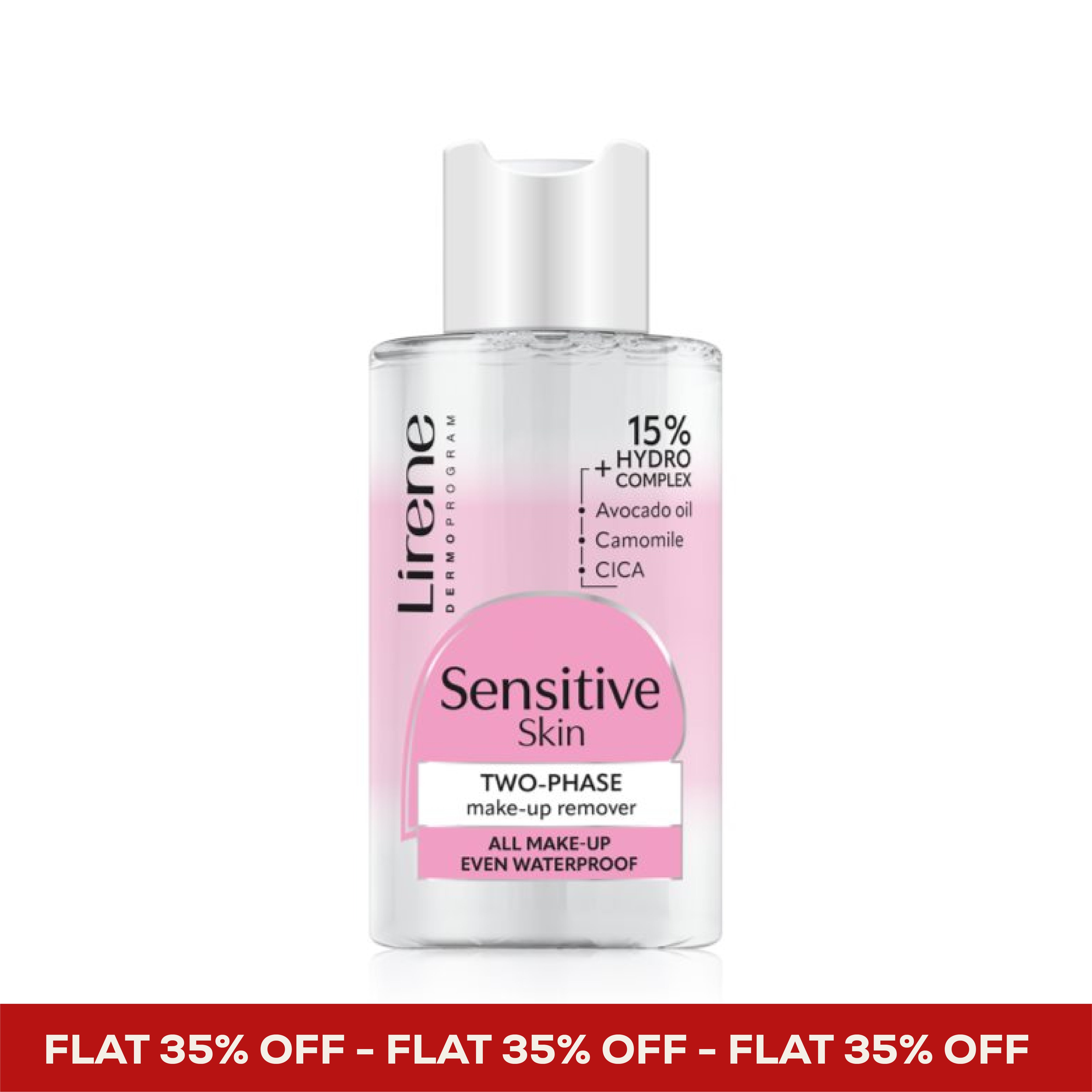 Lirene Sensitive Skin Two-Phase Makeup Remover for waterproof makeup